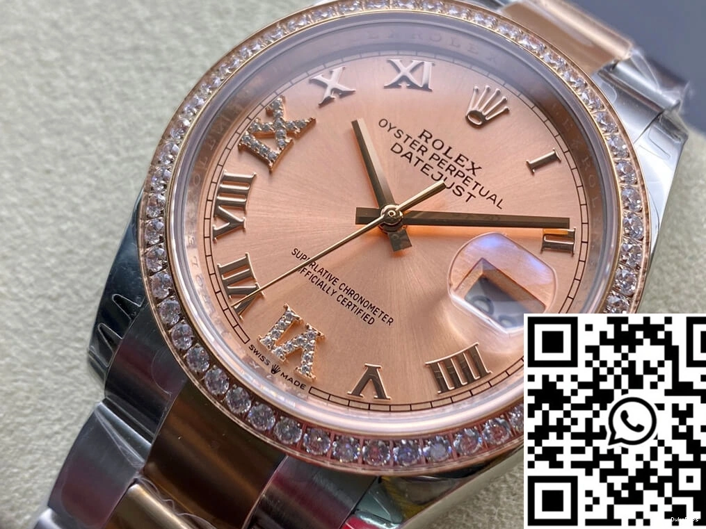 Factory Rolex Datejust Rose Gold EW M126281RBR-0016 0420